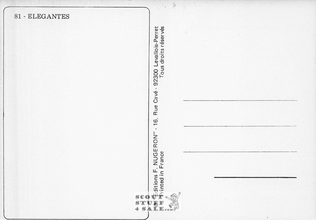 Elegant Woman in Early 20th Century Postcard Editions Nugeron #ELEGANTS81