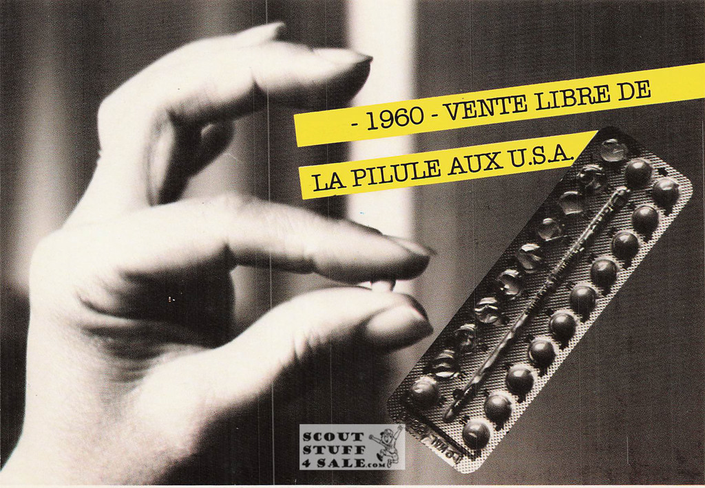 1960 Birth Control, Major Events French Postcard Series, Editions Nugeron #GE6