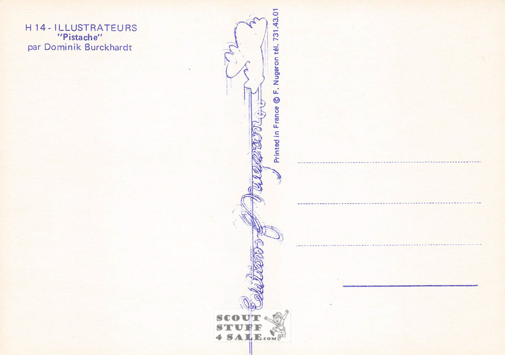 Illustration Art by Dominik Burckhardt, French Postcard, Editions Nugeron #H14