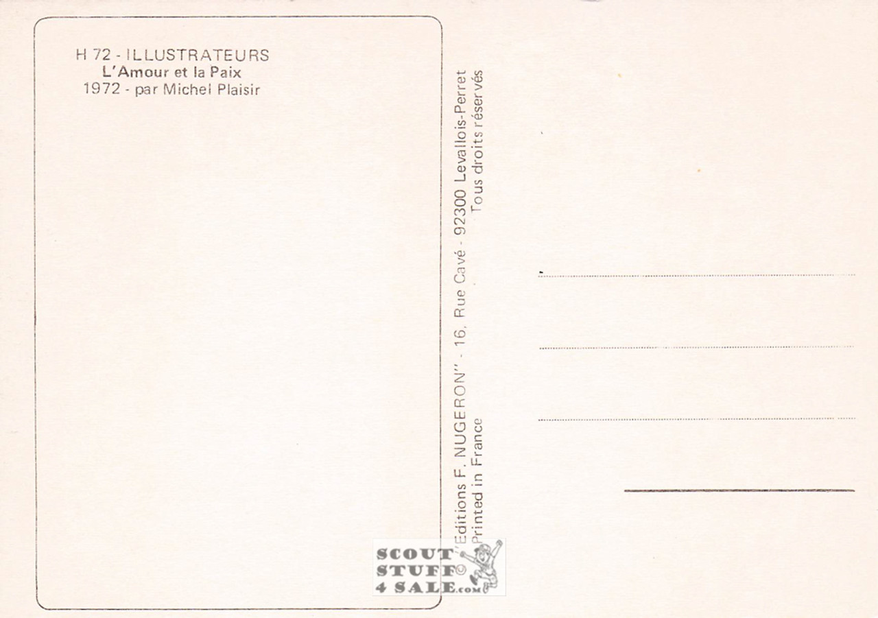 Illustration Art by Michael Plaisir 1972, French Postcard, Editions Nugeron #H72