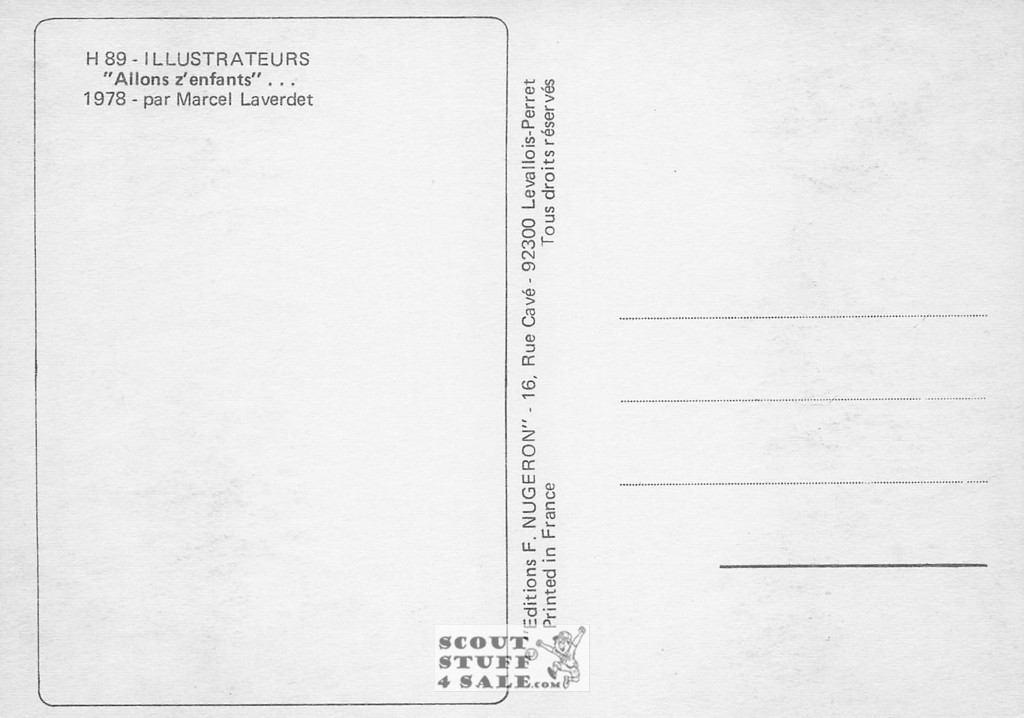 Illustration Art by Marcel Laverdet 1978, French Postcard, Editions Nugeron #H89