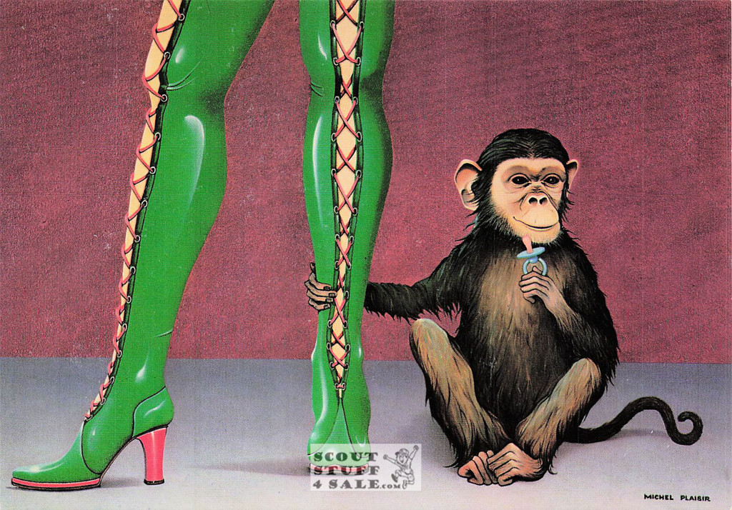 Illustration Art by Michel Plaisir 1978, French Postcard, Editions Nugeron #H134