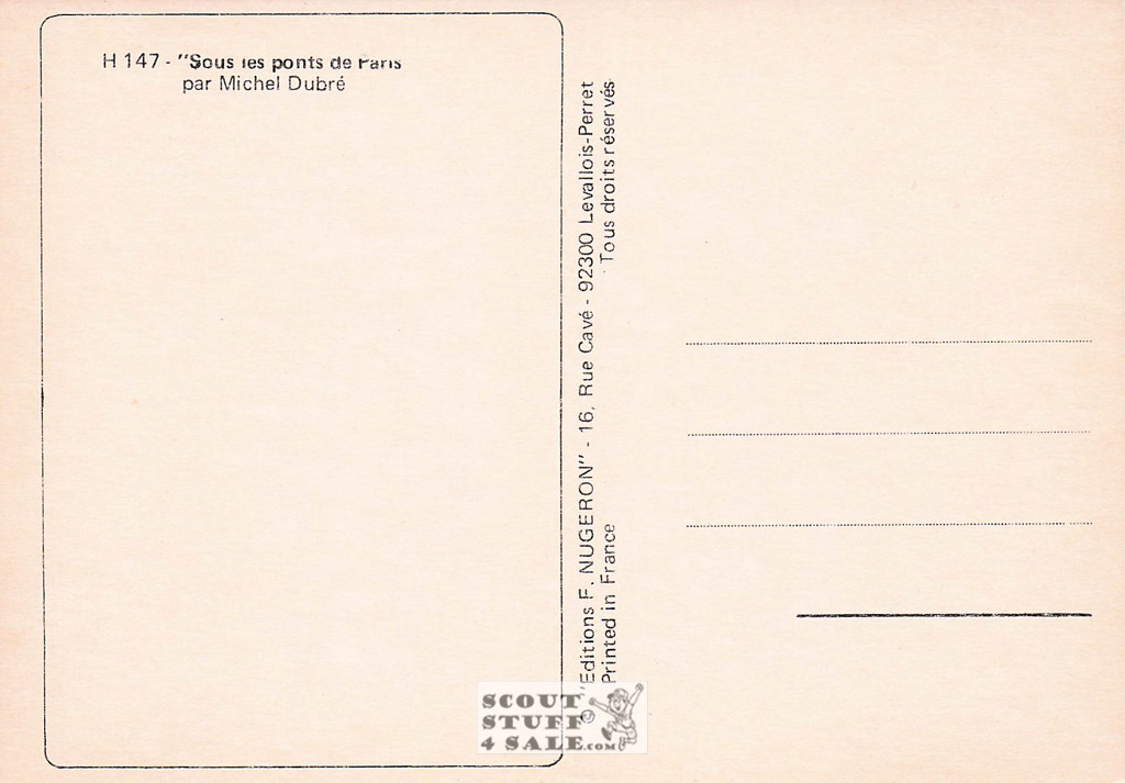 Illustration Art by Michel Dubre, French Postcard, Editions Nugeron #H147