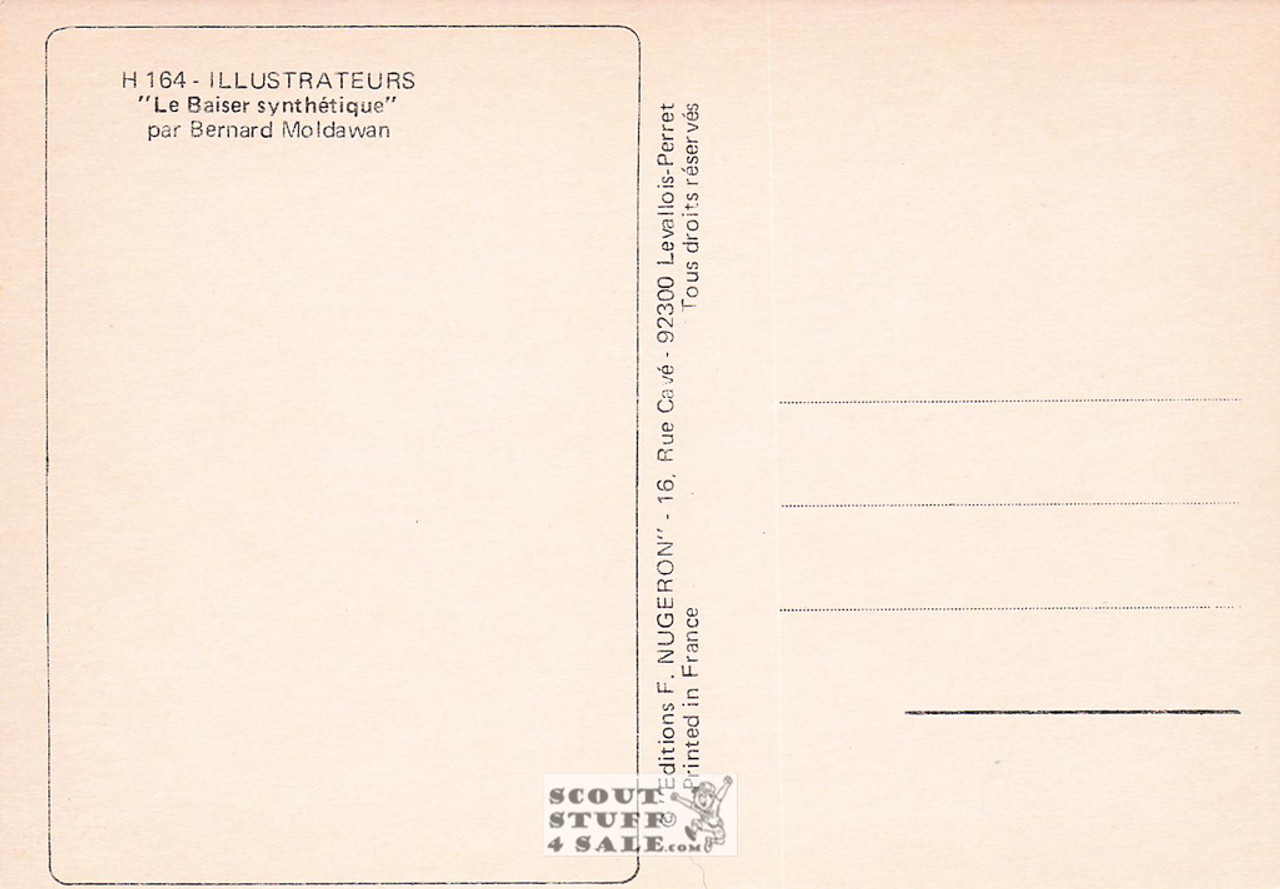 Illustration Art by Bernard Moldawan, French Postcard, Editions Nugeron #H164
