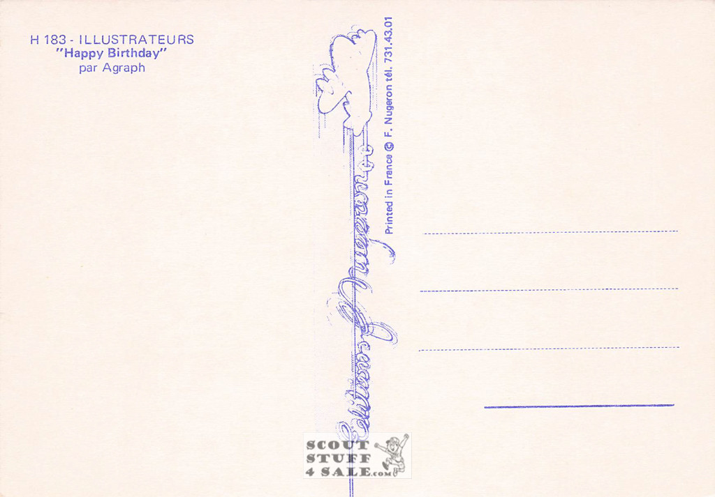 Illustration Art by Agraph, French Postcard, Editions Nugeron #H183