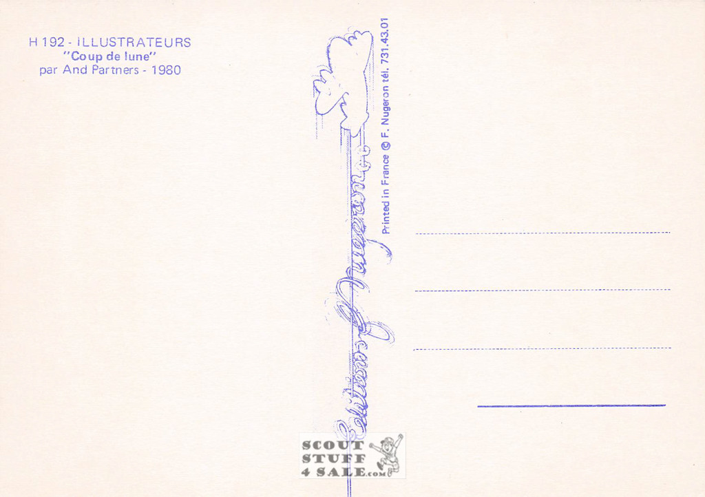 Illustration Art by And Partners 1980, French Postcard, Editions Nugeron #H192