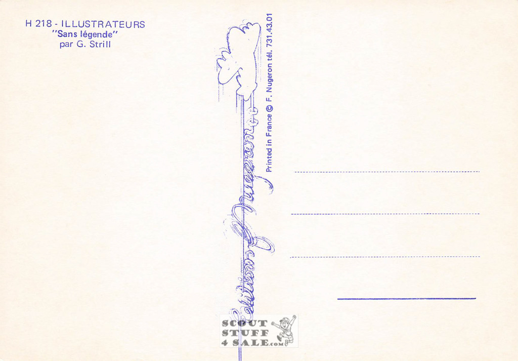 Illustration Art by G. Strill, French Postcard, Editions Nugeron #H218