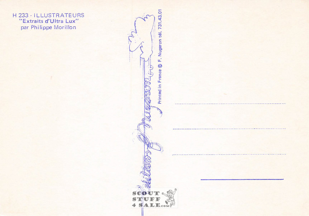 Illustration Art by Philippe Morillon, French Postcard, Editions Nugeron #H233