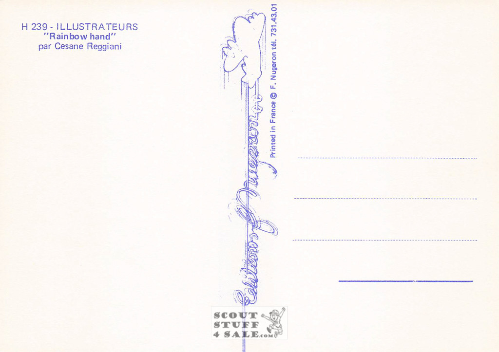 Illustration Art by Cesane Reggiani, French Postcard, Editions Nugeron #H239