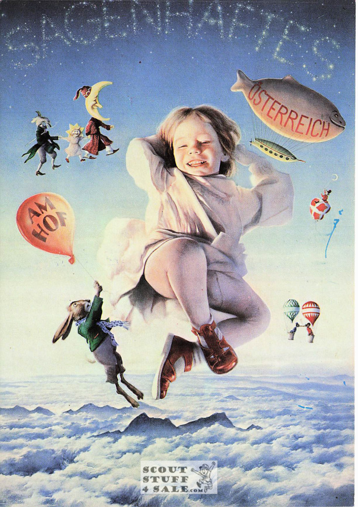 Illustration Art by Gottfried Helnwein 1979, French Postcard, Editions Nugeron #H241