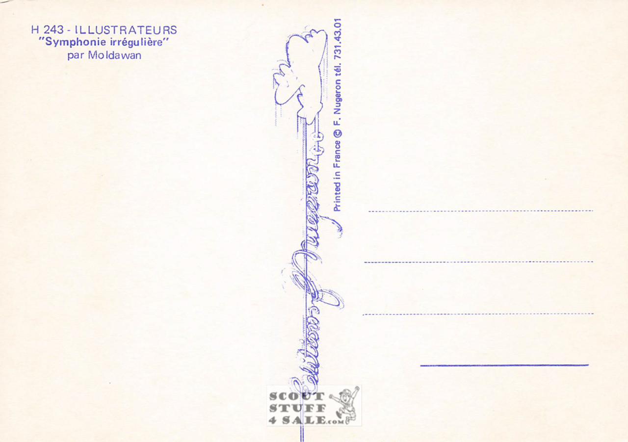 Illustration Art by Moldawan, French Postcard, Editions Nugeron #H243