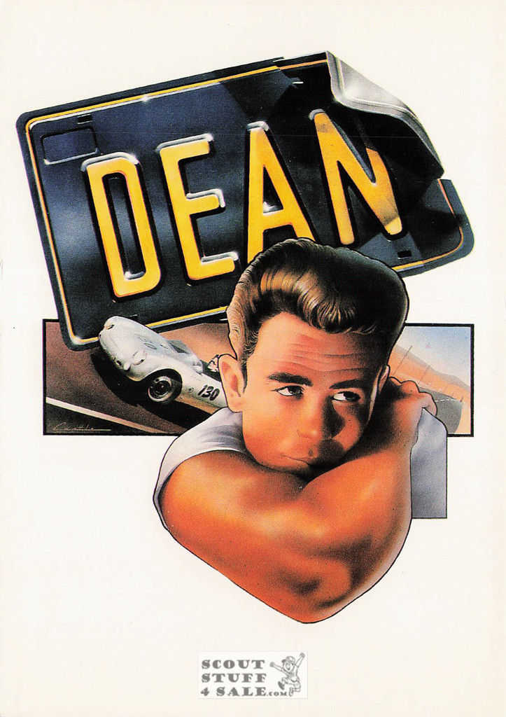 Illustration Art by Philip Castle, French Postcard, James Dean, Editions Nugeron #H248