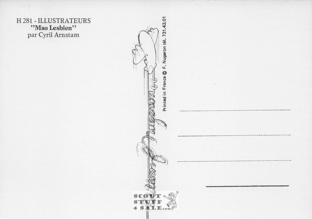 Illustration Art by Cyril Arnstam, French Postcard, Editions Nugeron #H281