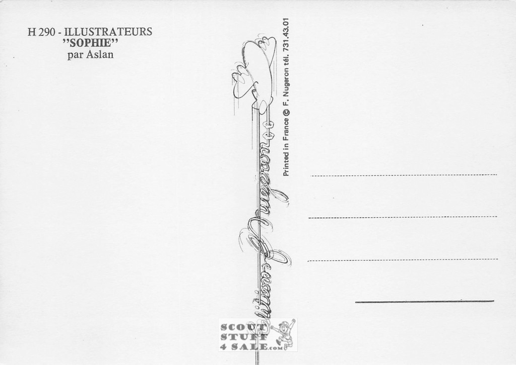 Illustration Art by Par Aslan, French Postcard, Editions Nugeron #H290