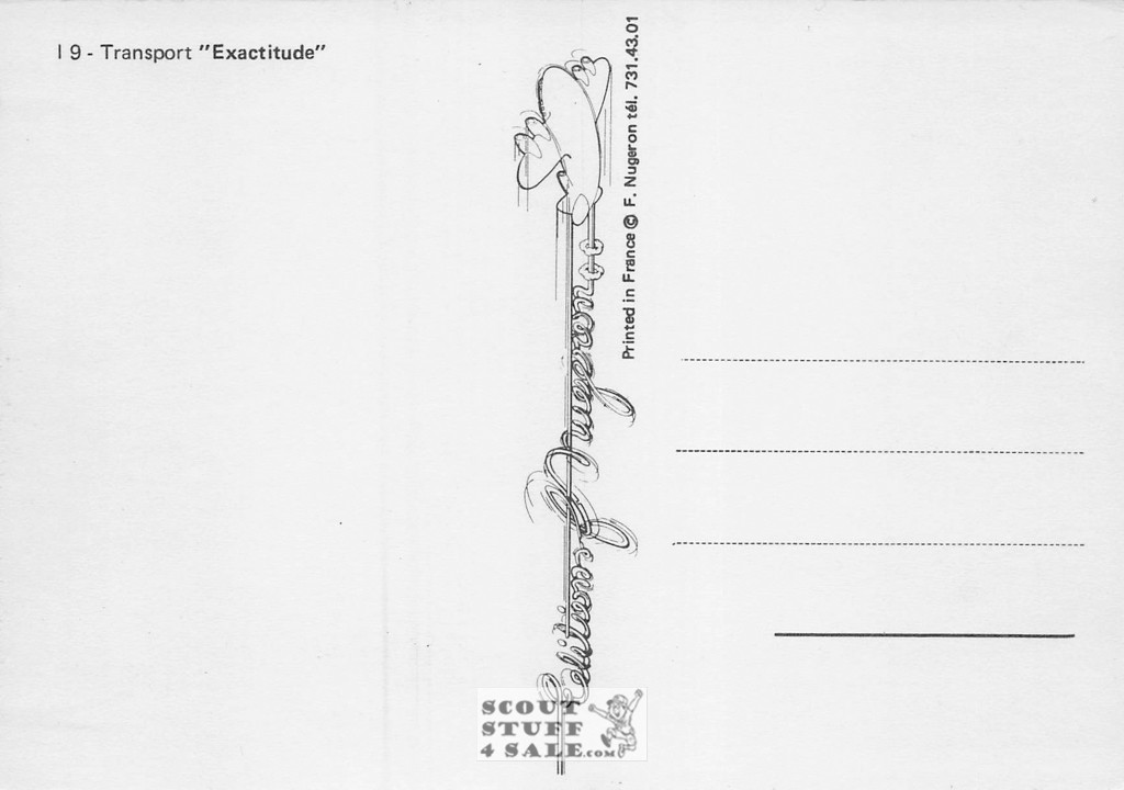 1900'S Train Transportation Advertisement, French Postcard, Editions Nugeron #I9