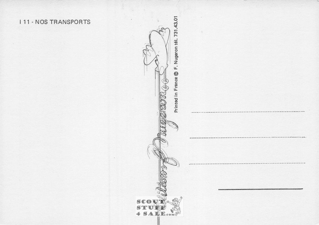 1900'S Air Transportation Advertisement, French Postcard, Editions Nugeron #I11