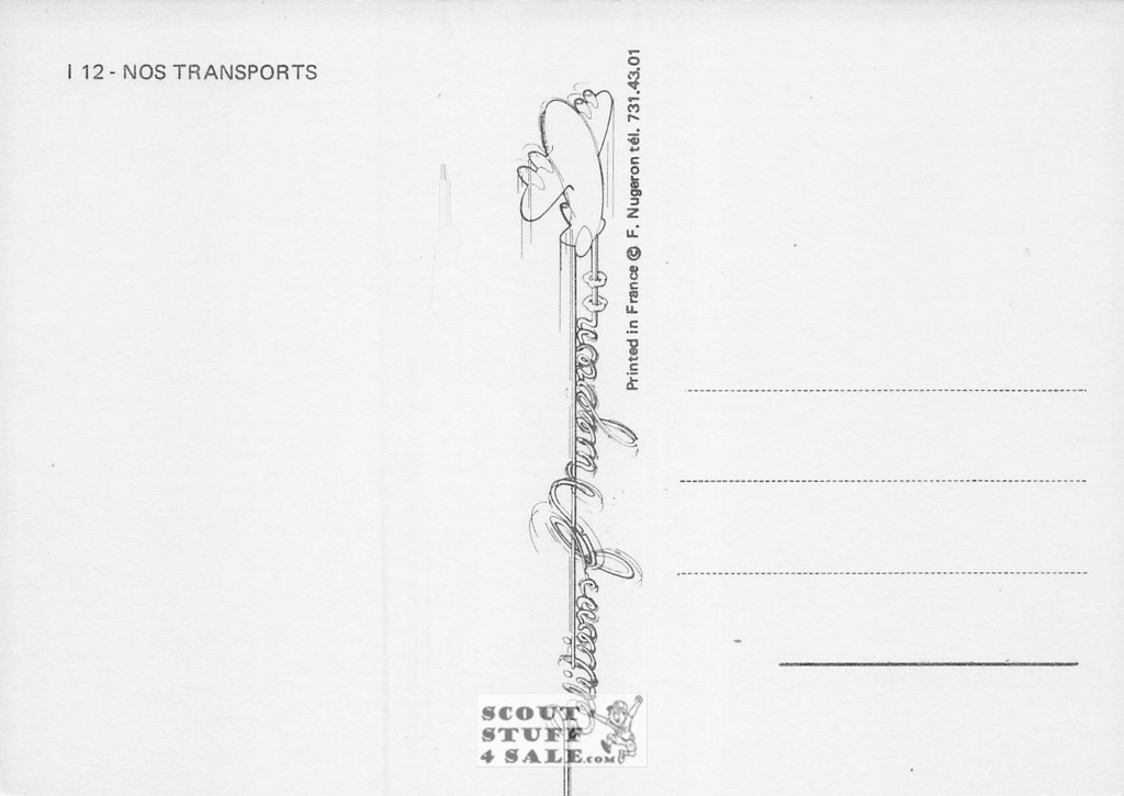 1900'S Air Transportation Advertisement, French Postcard, Editions Nugeron #I12