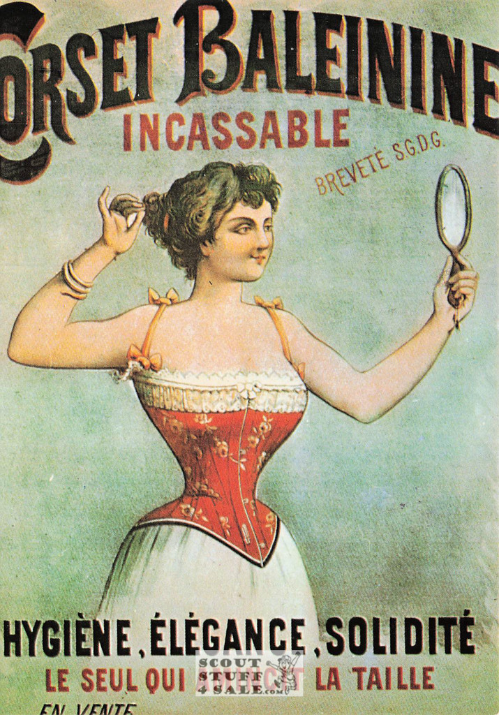 French Postcard of 1900's Advertisement for Baleinine Corset, Ed. Nugeron #J2
