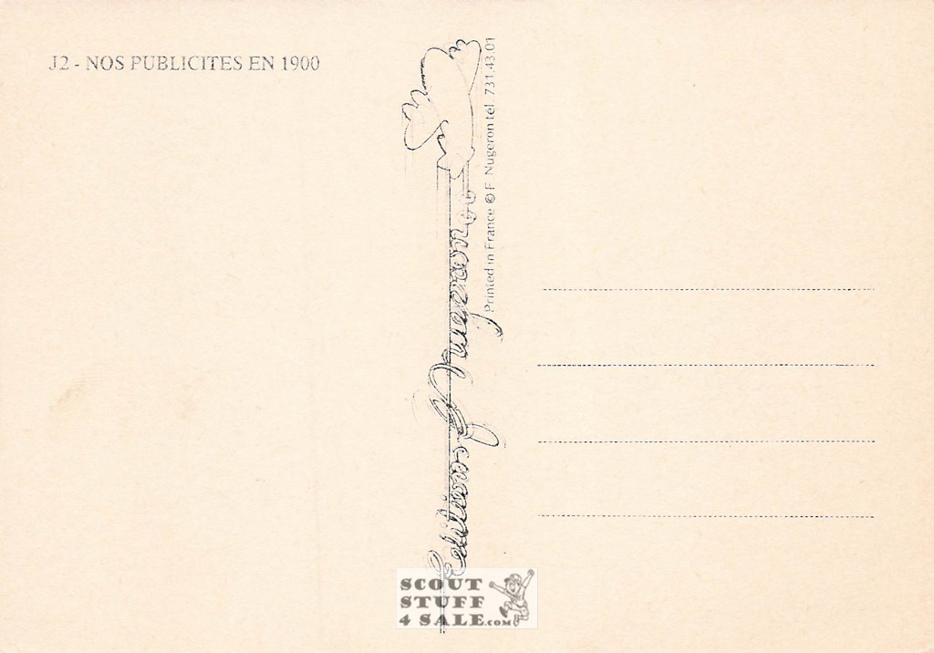 French Postcard of 1900's Advertisement for Baleinine Corset, Ed. Nugeron #J2