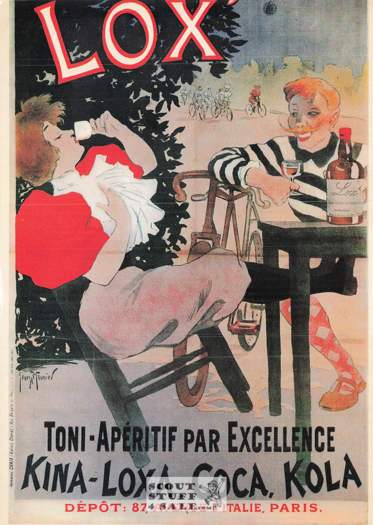 French Postcard of 1900's ad for Lox Toni-Aperitif, Editions Nugeron #J6