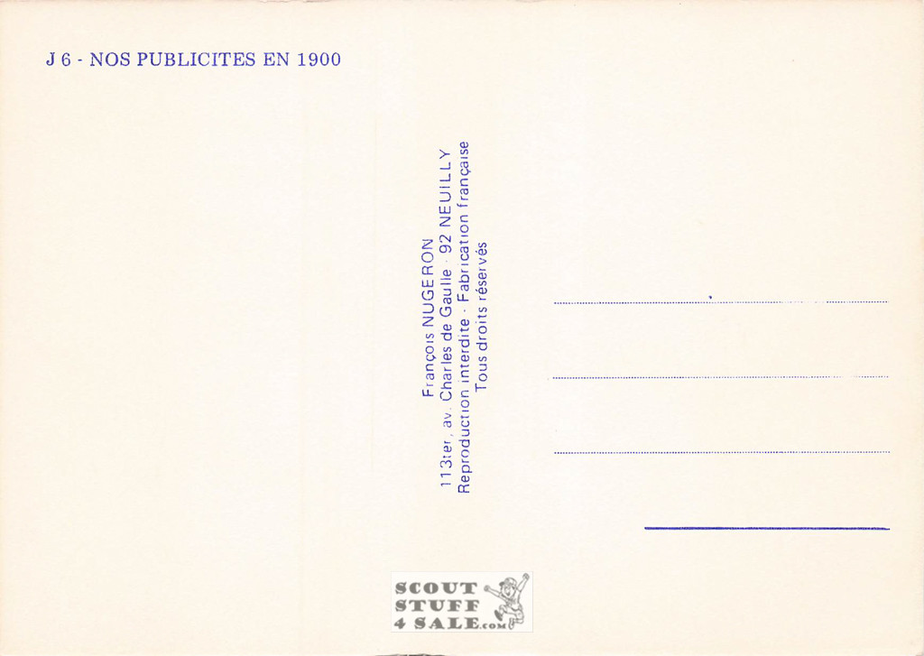 French Postcard of 1900's ad for Lox Toni-Aperitif, Editions Nugeron #J6