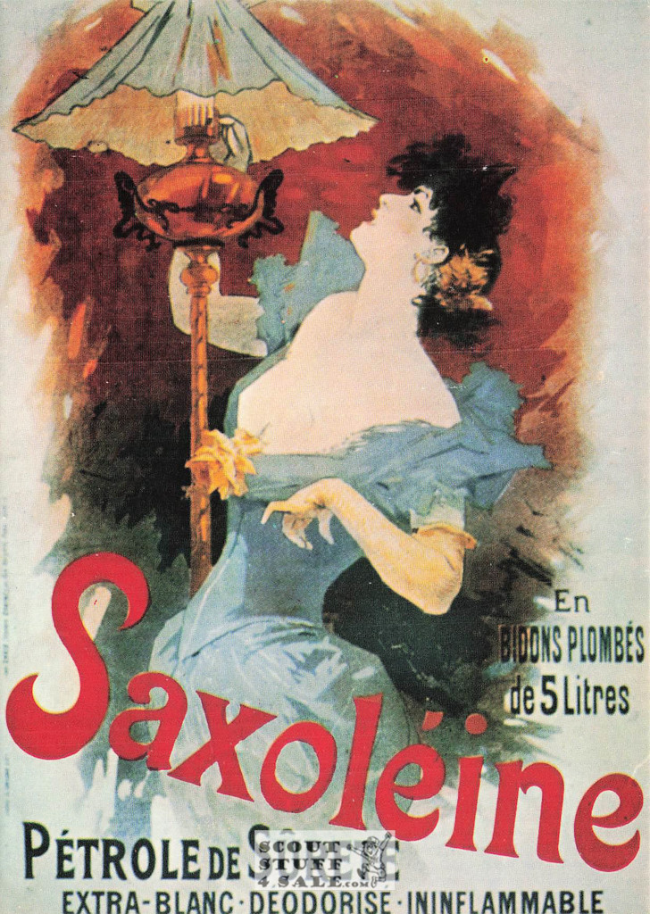 French Postcard of 1900's ad for Saxoléine Paraffin Oil, Editions Nugeron #J8