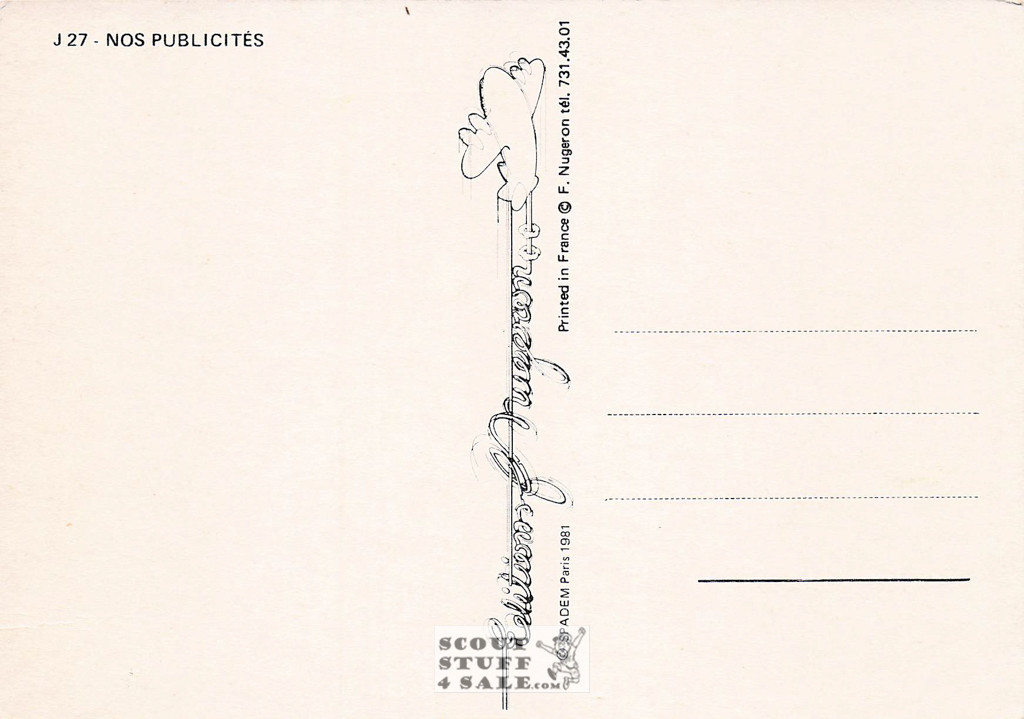 French Postcard of 1900's ad for Vingeanne Milk Company, Editions Nugeron #J27