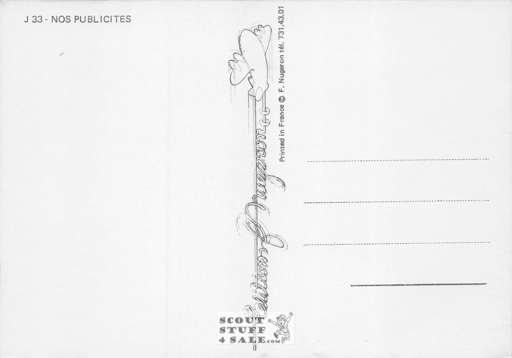 French Postcard of 1900's ad for Odon-Quina Toothpaste, Editions Nugeron #J33