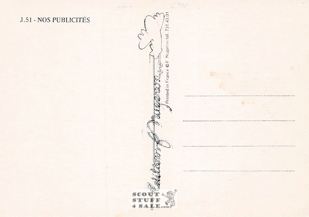 French Postcard of 1900's ad for Le Petit Chat Soap, Editions Nugeron #J51