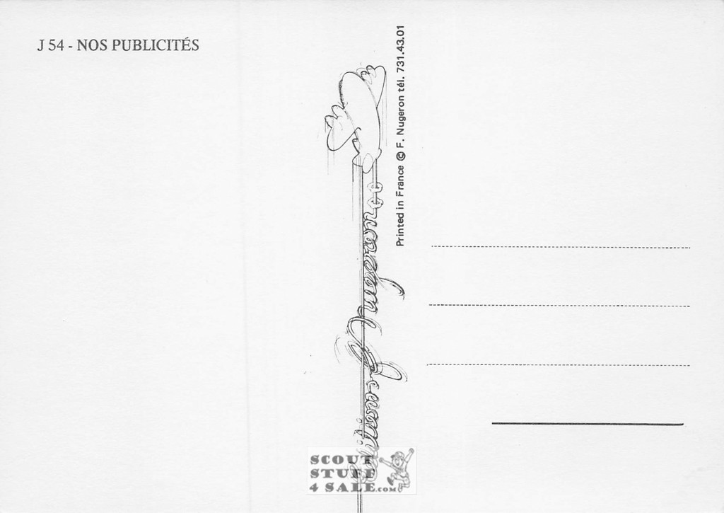 French Postcard of 1900's ad for Cachou Lajaunie Mints Editions Nugeron #J54