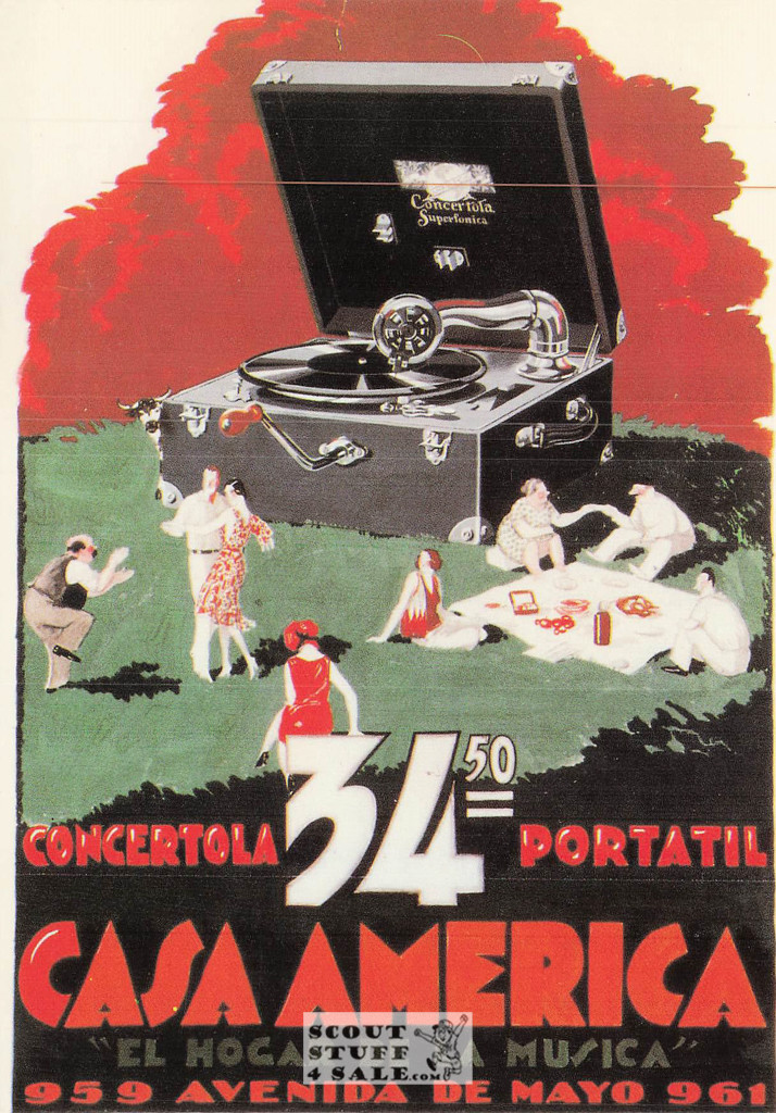 French Postcard of 1923 ad for Casa America by Mauzan, Editions Nugeron #J64