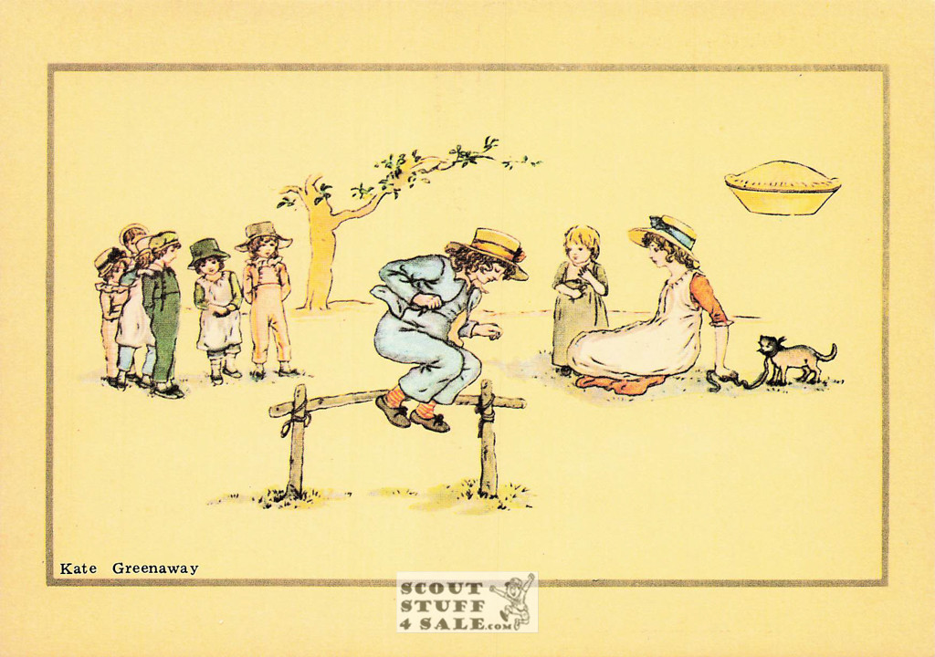 1800's Kate Greenaway Art on French Postcard, Editions Nugeron #KG10