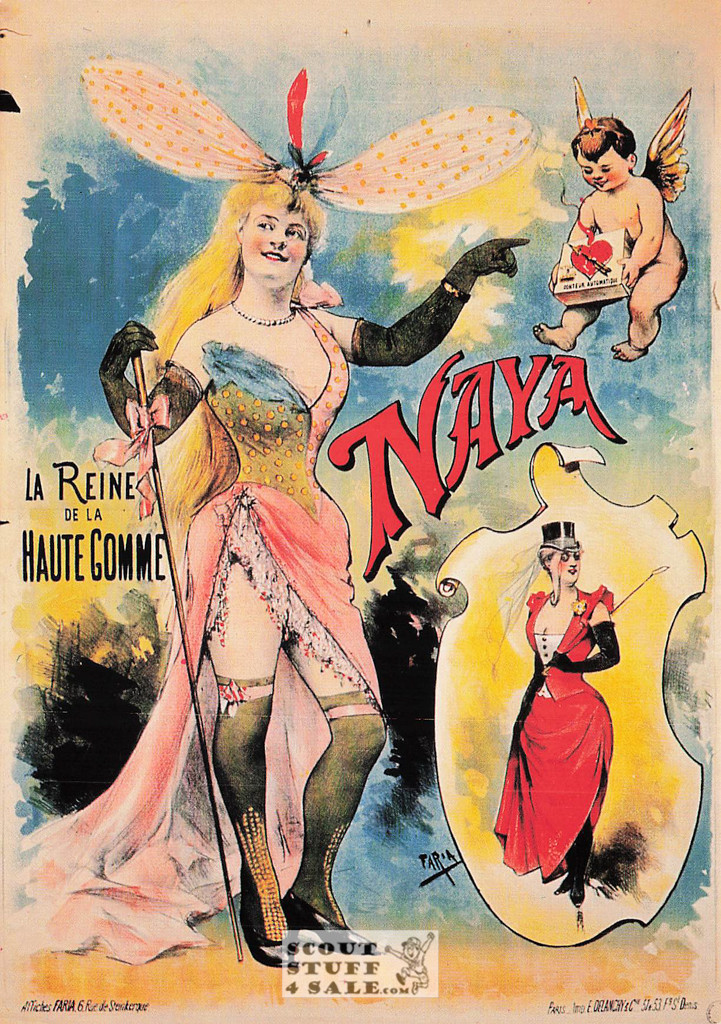 French Postcard of 1900's ad for Faria Fairy Dancer, Editions Nugeron #N4