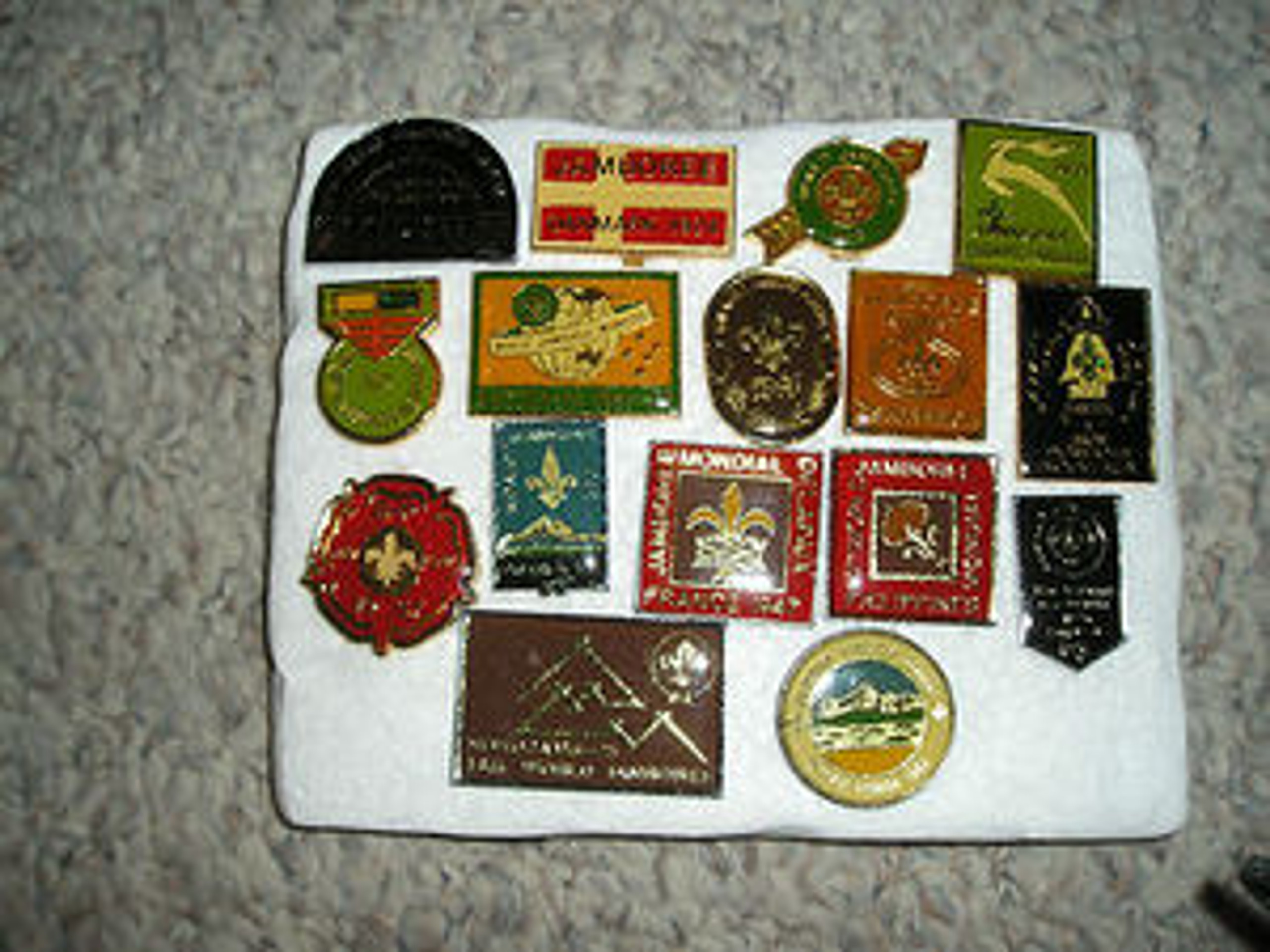 1983 World Boy Scout Jamboree Commemorative Cane/Stave Emblem Set