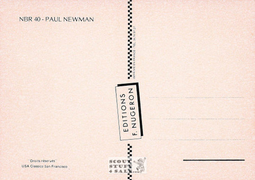 Paul Newman Vintage Black/White French Postcard, Editions Nugeron #NBR40