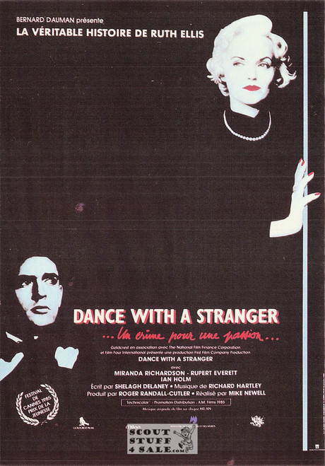 Dance With a Stranger French Movie Poster Postcard, Editions Nugeron #NE271