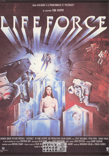 Life Force French Movie Poster Postcard, Editions Nugeron #NE278