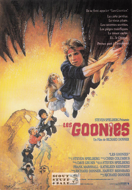 Goonies French Movie Poster Postcard, Editions Nugeron #NE287