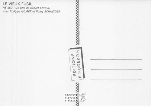 The Old Gun French Movie Poster Postcard, Editions Nugeron #NE307