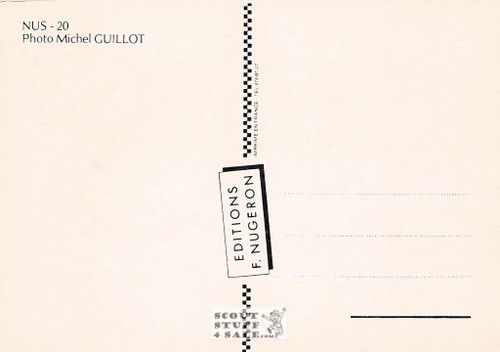 Michel Guillot Male Nude Photography French Postcard, Editions Nugeron #NUS20