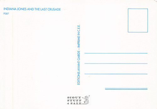 Indiana Jones and the Last Crusade French Movie Postcard, Editions Nugeron #P587