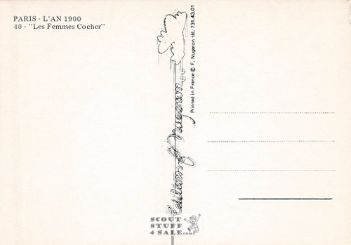 1900's Paris Photography Postcard, Editions Nugeron #PARIS40