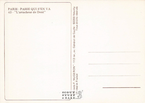 1900's Paris Photography Postcard, Editions Nugeron #PARIS43