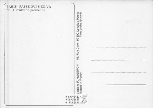 1900's Paris Photography Postcard, Editions Nugeron #PARIS50