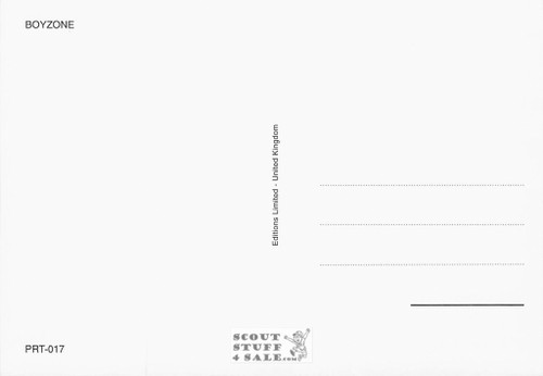 Boyzone British Postcard, Editions Nugeron #PRT17