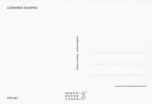Leonardo Dicaprio British Postcard, Editions Nugeron #PRT21