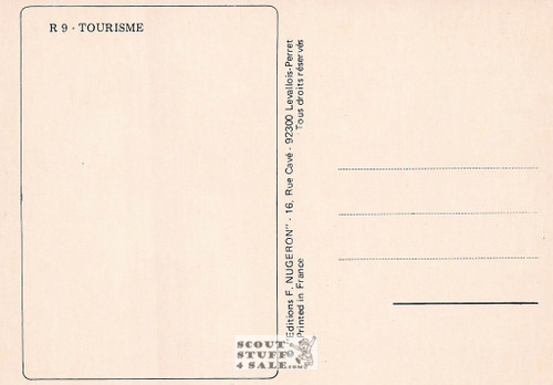 1900's French Travel Promotion Poster on Postcard, Pyrenees, Editions Nugeron #R9