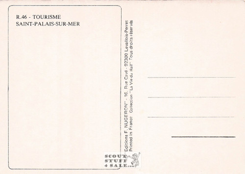 1900's French Travel Promotion Poster on Postcard, Saint Palais, Nugeron #R46