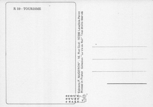 1900's French Travel Promotion Poster on Postcard, Cannes, Editions Nugeron #R59