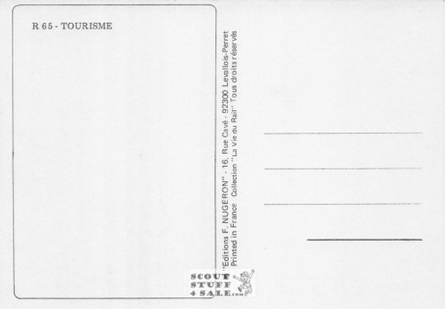 1900's French Travel Promotion Poster on Postcard, Menton, Editions Nugeron #R65